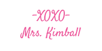 xoxo mrs kimball
