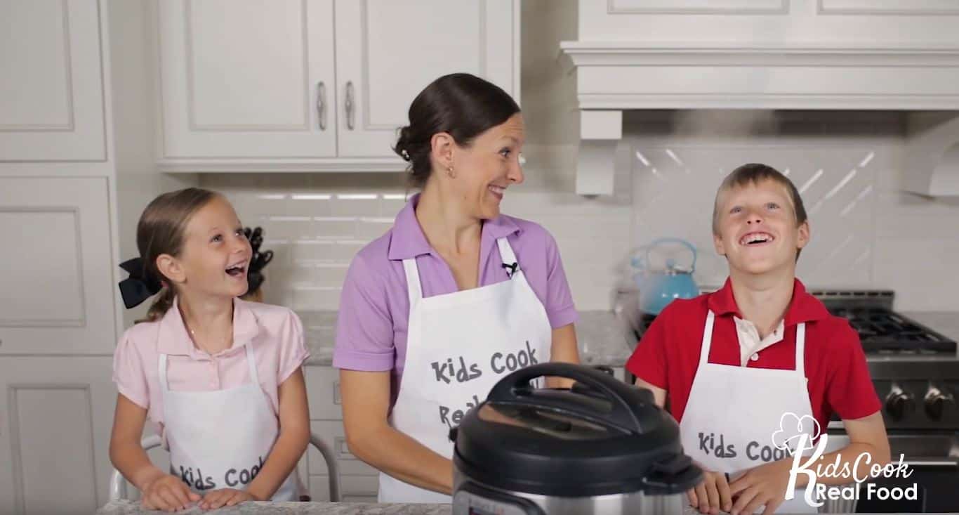 kids using instant pot