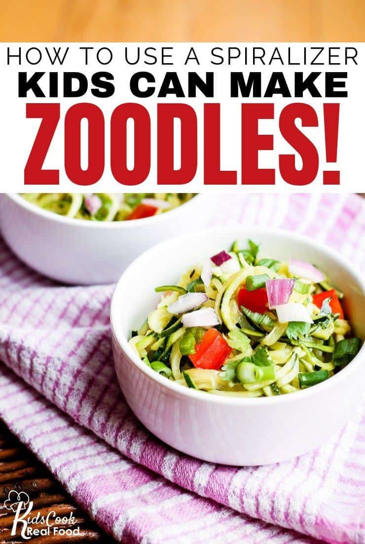How to use a Spiralizer to Make Zoodles