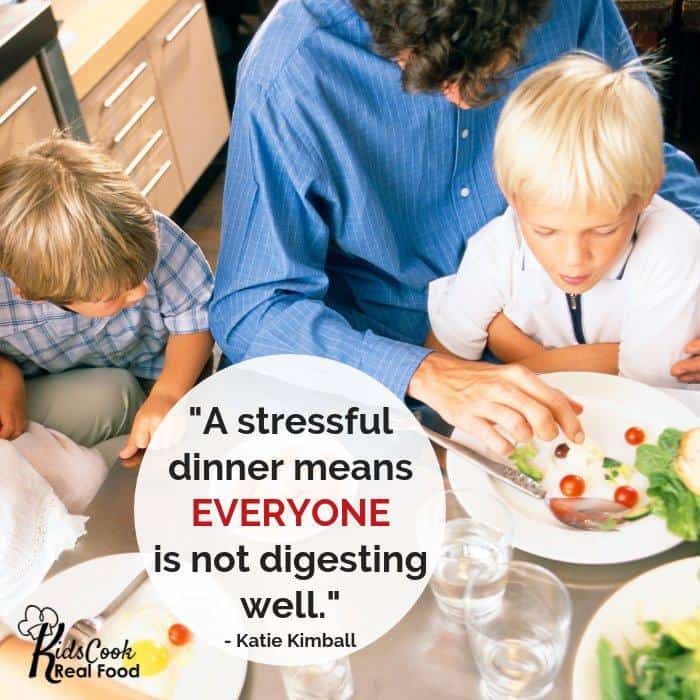 Inspirational quote about family dinners