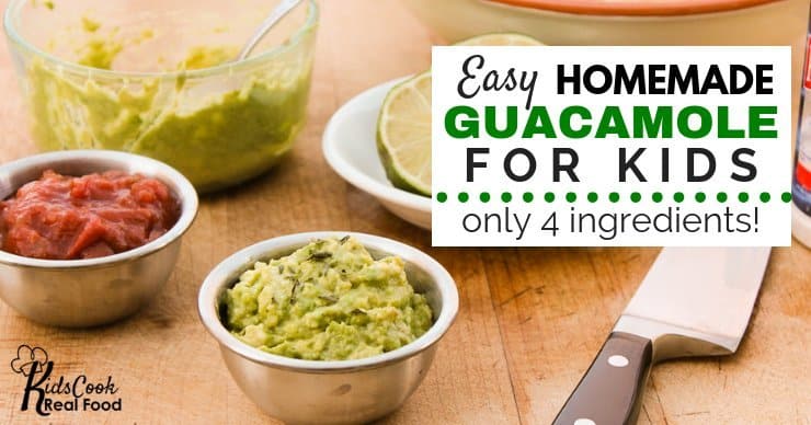 Easy guacamole for kids only 4 ingredients