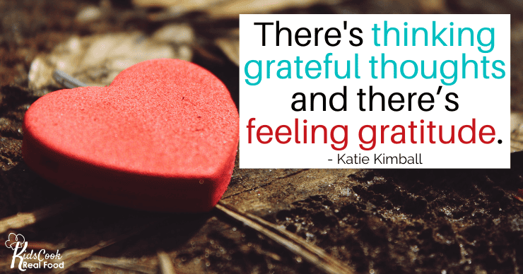 here's thinking grateful thoughts and then feeling gratitude.