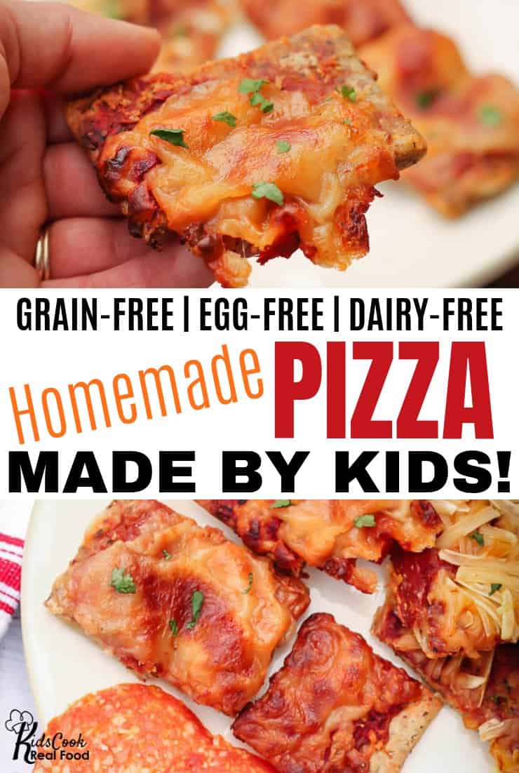 Grain-free kid-made pizza