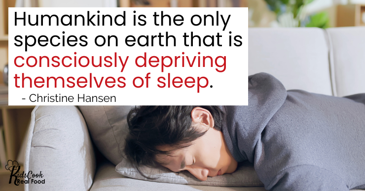 Humans are the only species that purposefully deprive themselves of sleep.