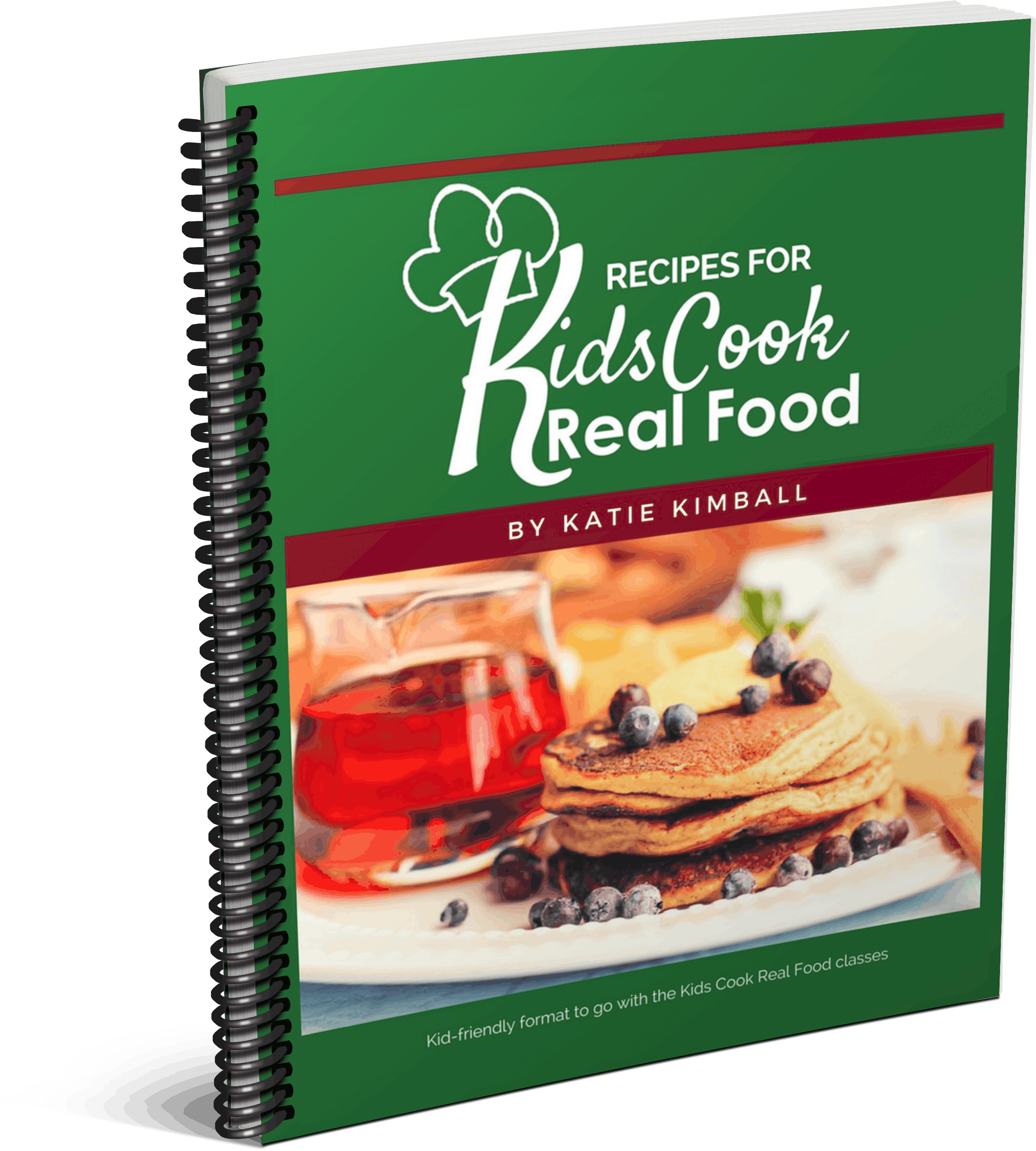 Recipes for Kids Cook Real Food Spiral Bound Book Cover