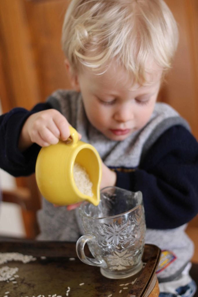 gabe pouring water