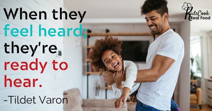 When they feel heard, they're ready to hear. -Tildet Varon