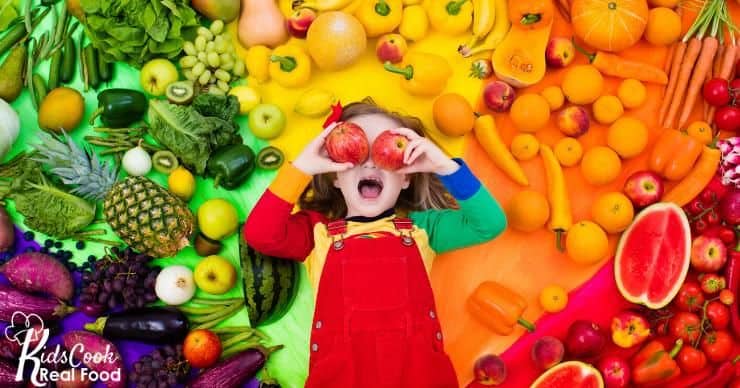 Girl with vegetables