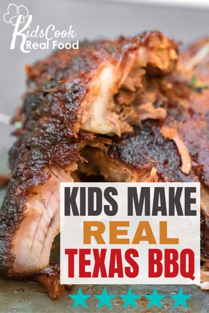 Kids make real texas bbq