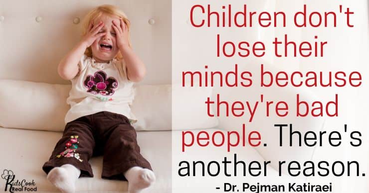 Your child isn't losing their mind because they're a bad person, it's because their blood sugar has crashed. -Dr. Katiraei