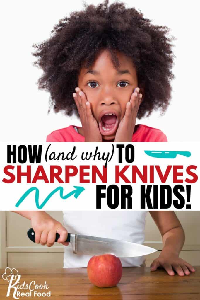 how to sharpen knives for kids
