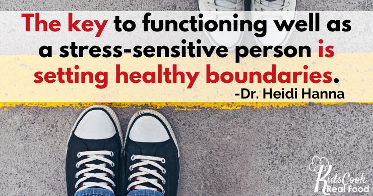 The key is to know that we need to set healthy boundaries. -Dr. Heidi Hanna