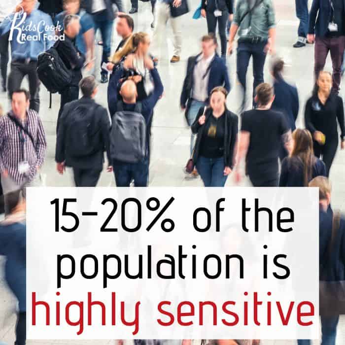 15-20% of the population is highly sensitive.