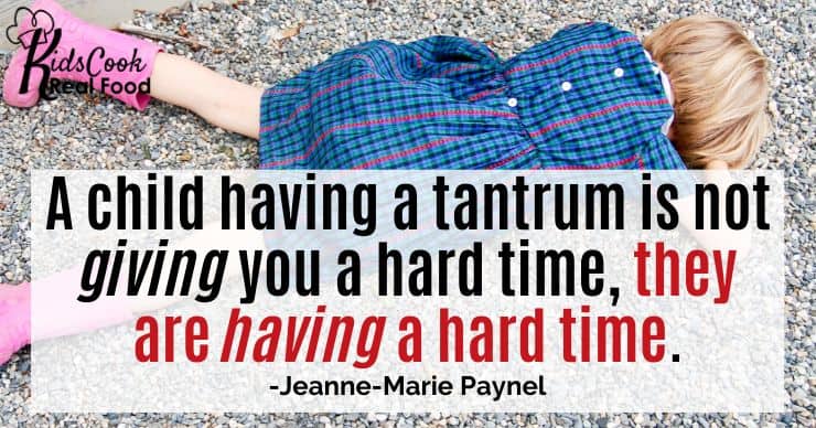 When children have a tantrum they are not giving you a hard time, they are having a hard time. -Jeanne-Marie Paynel