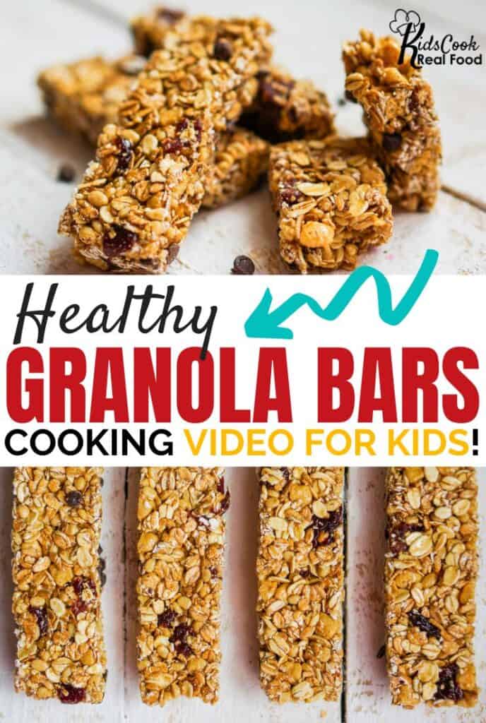 healthy granola bars: cooking video for kids