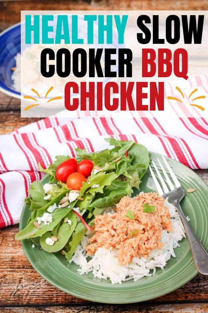 Healthy slow cooker BBQ chicken
