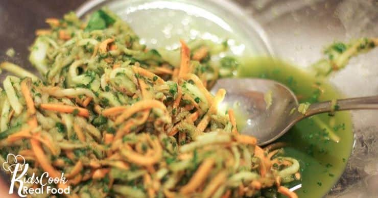making latkes with sweet potatoes