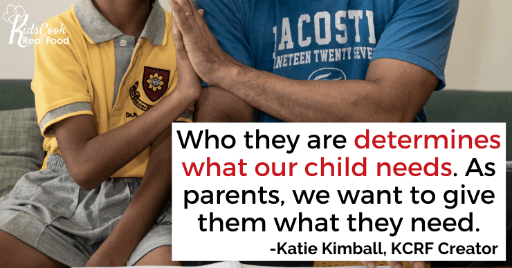 father and son high five