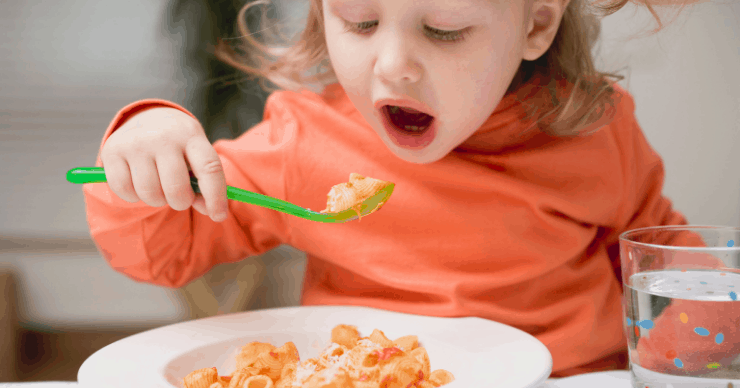 girl eating