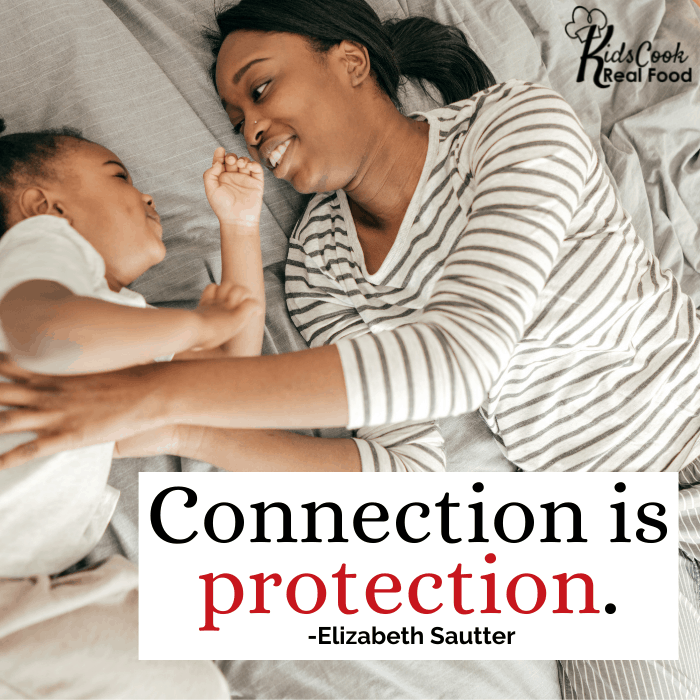 Connection is protection. -Elizabeth Sautter