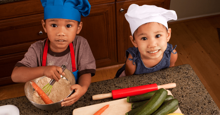 Kids cooking