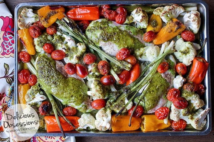 sheet pan chicken veggies