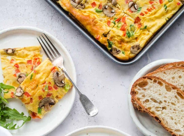 sheet pan egg bake