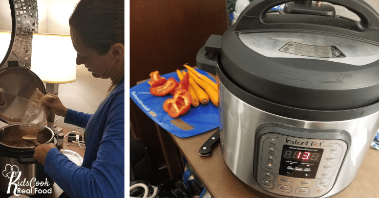 cooking in an Instant Pot on vacation