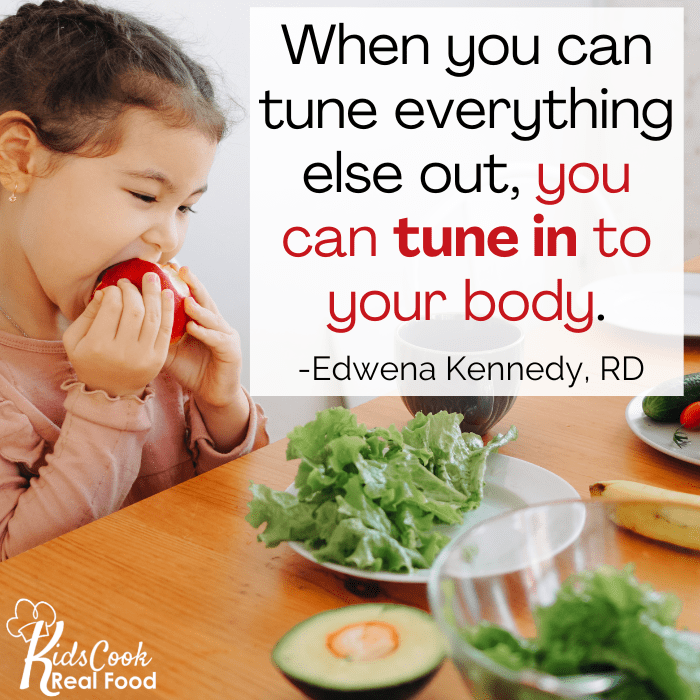 When you can tune everything else out, you can tune into your body. -Edwena Kennedy