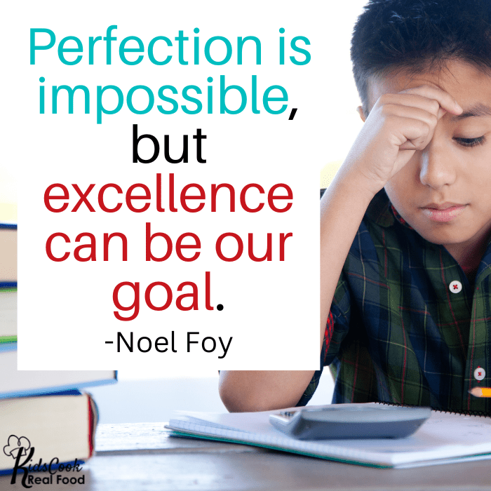 Perfection is impossible, but excellence can be our goal. -Noel Foy