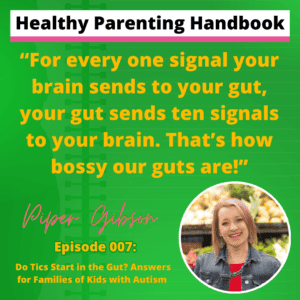 Piper Gibson quote about brain-gut connection