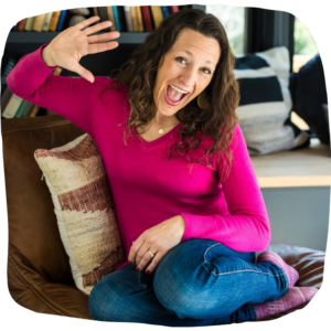 Katie waving headshot