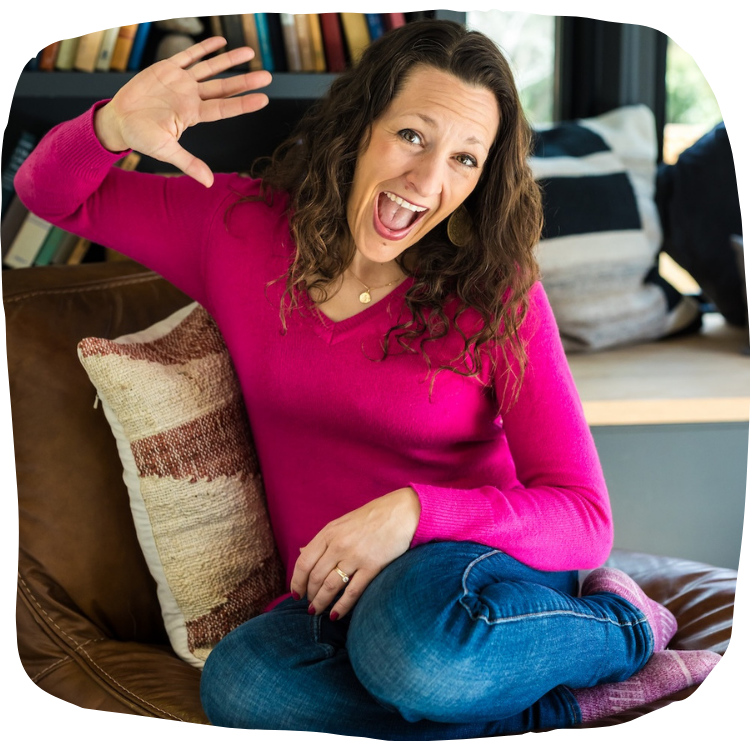 Katie waving headshot