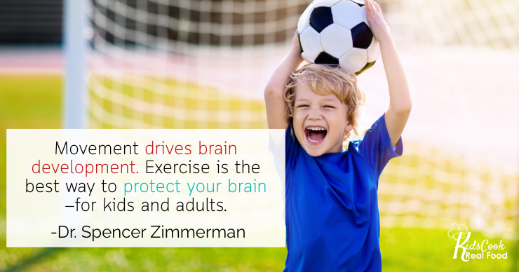 kids brain health playing sports quote