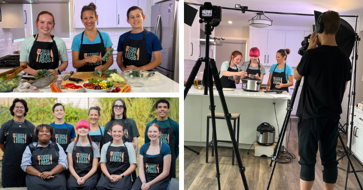 Teens Cook Real Food on set