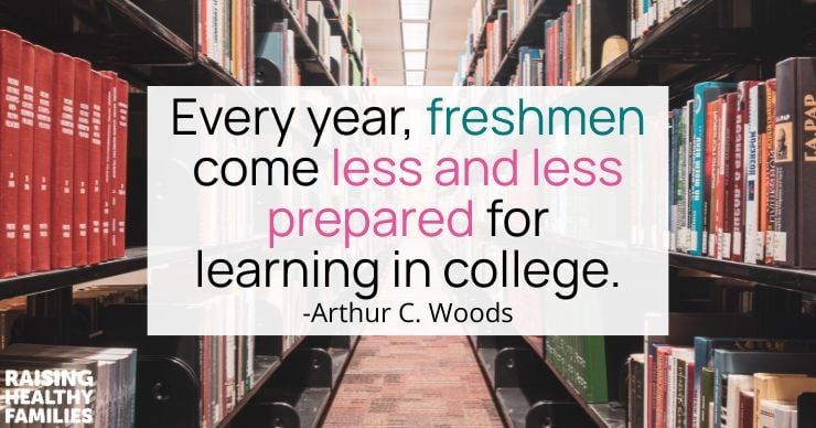 teens not prepared for college