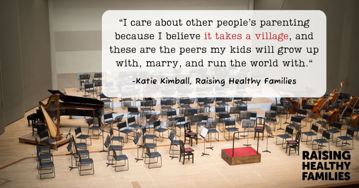 it takes a village to raise kids - Katie Kimball