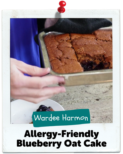 Allergy-Friendly Blueberry Oat Cake, Wardee Harmon