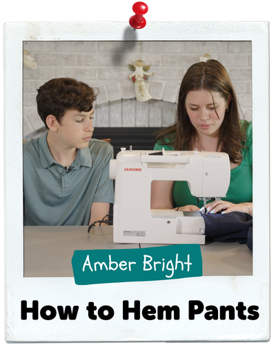 How to Hem Pants, Amber Bright