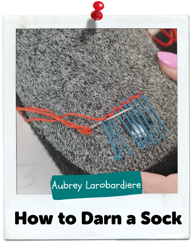 how to darn a sock