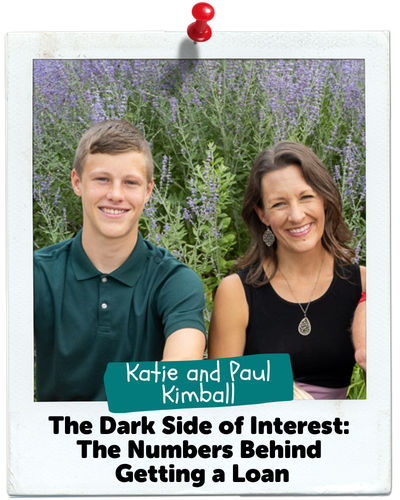 Katie and Paul Kimball - The Dark Side of Interest The Numbers Behind Getting a Loan Life Skills Now Season Five Polaroid Headshot