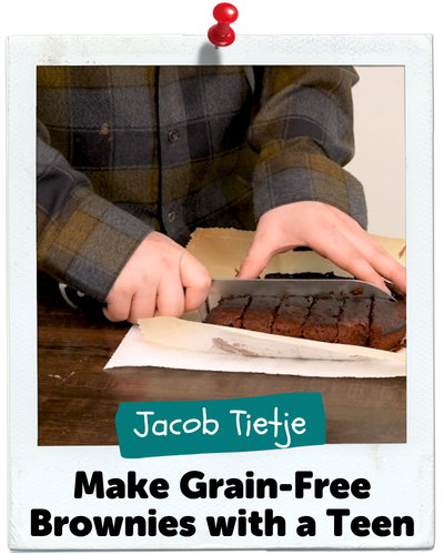 Make Grain-Free Brownies with a Teen, Jacob Tietje