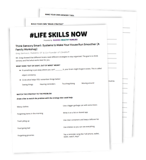 Think Sensory Smart Systems to Make Your House Run Smoother A Family Workshop from Greg Santucci handout pages