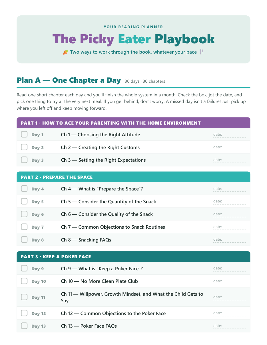 The Playbook Reading Planner
