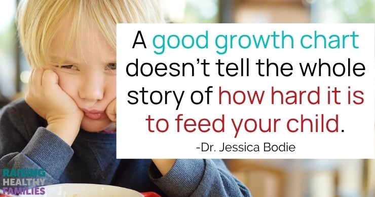 A good growth chart doesn't tell the whole story with feeding your child.